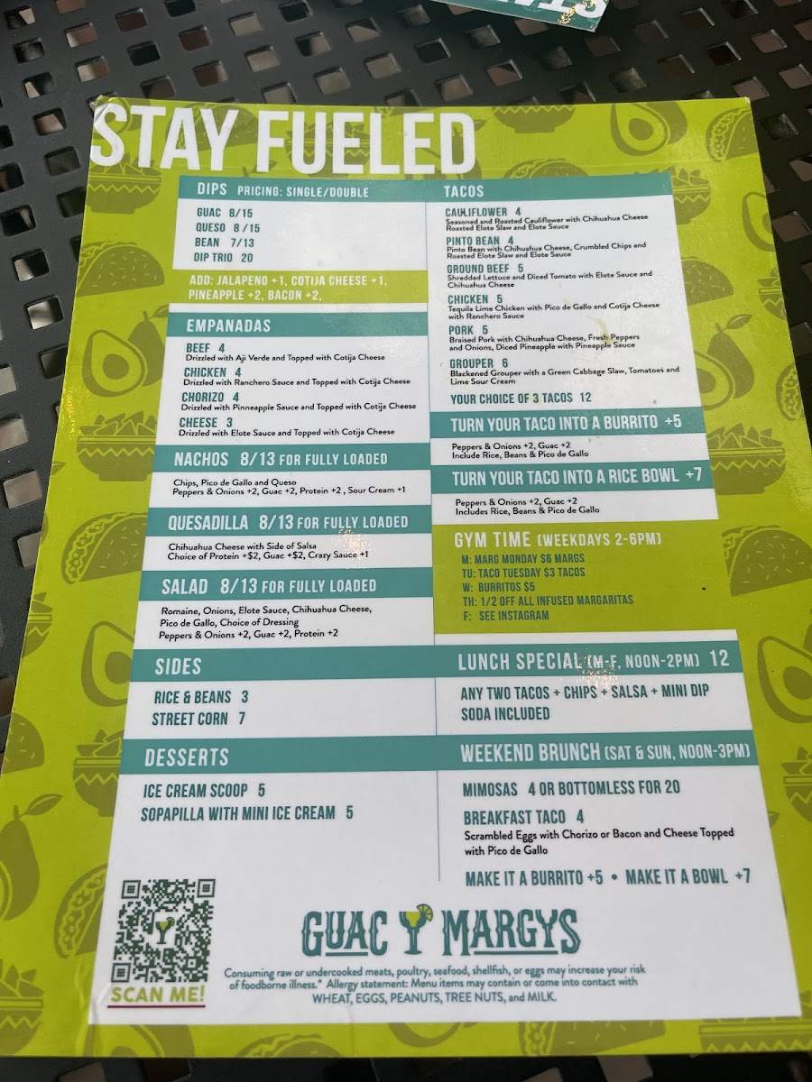 Guac y Margys Menu - Image 3